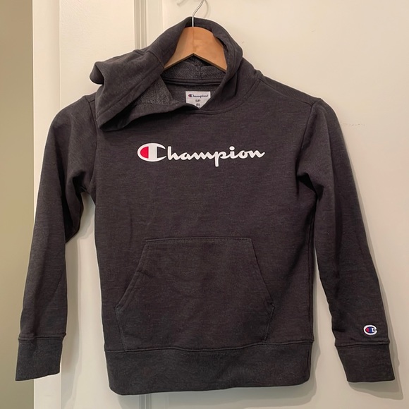 Kids gray Champion hoodie size 6 - Picture 1 of 5